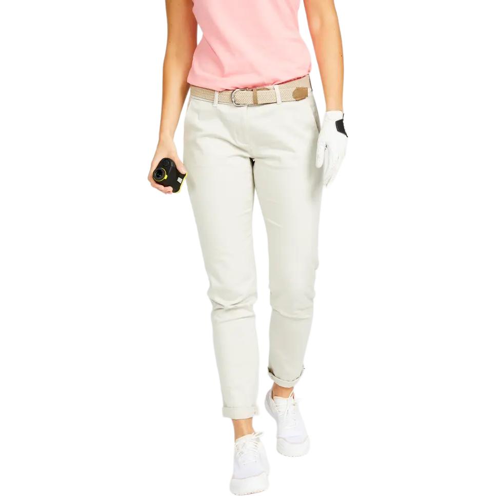 

Decathlon Гибкие Удобные Прямые Брюки Женские Светло-меловые L