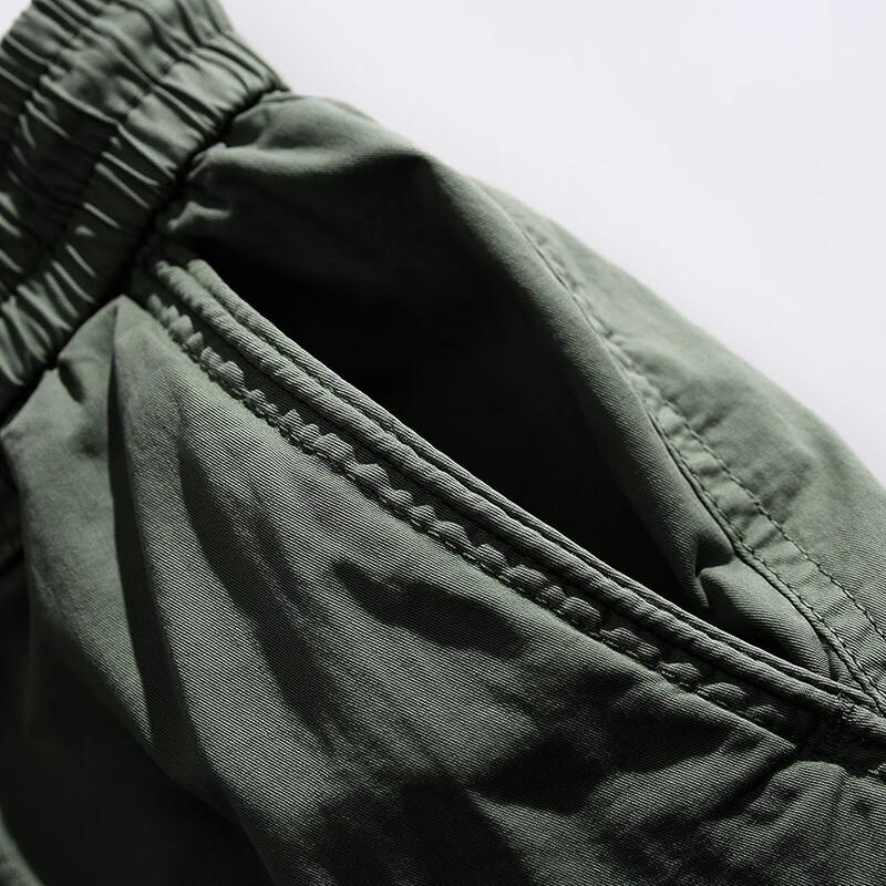 Men's Loose Fit Drawstring Cargo Shorts