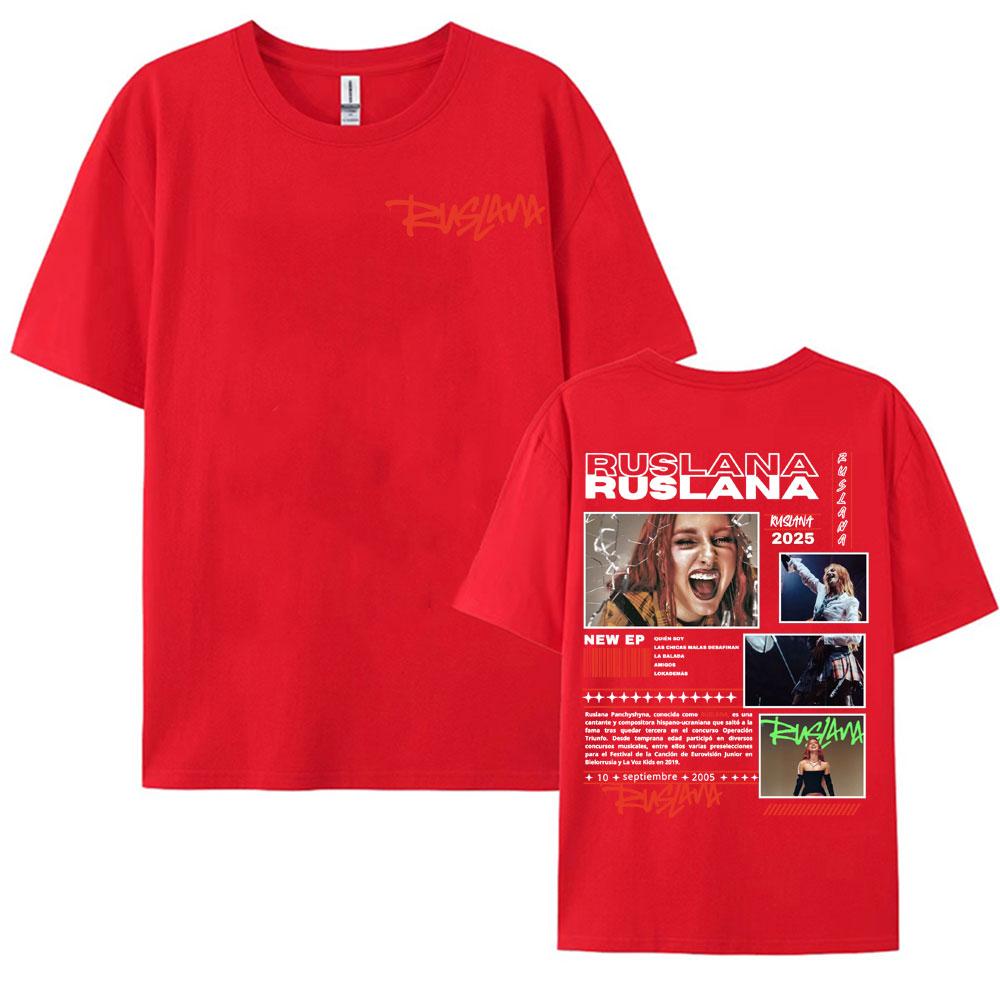 

Singer Ruslana Album Tour 2025 Merch T Shirts Men Womens Clothing Fashion Aesthetic Tshirt Hip Hop Casual High Quality T Shirt S