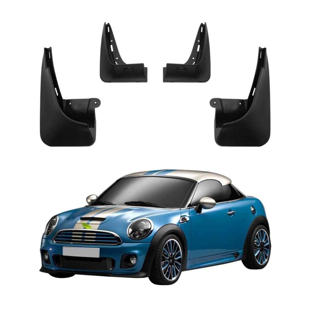 4PCS Car Mud Flaps Splash Guards Mudguards Car Mud Flaps Compatible with Mini Cooper ONE R56  2008 2009 2010 2011 2012 2013 2014