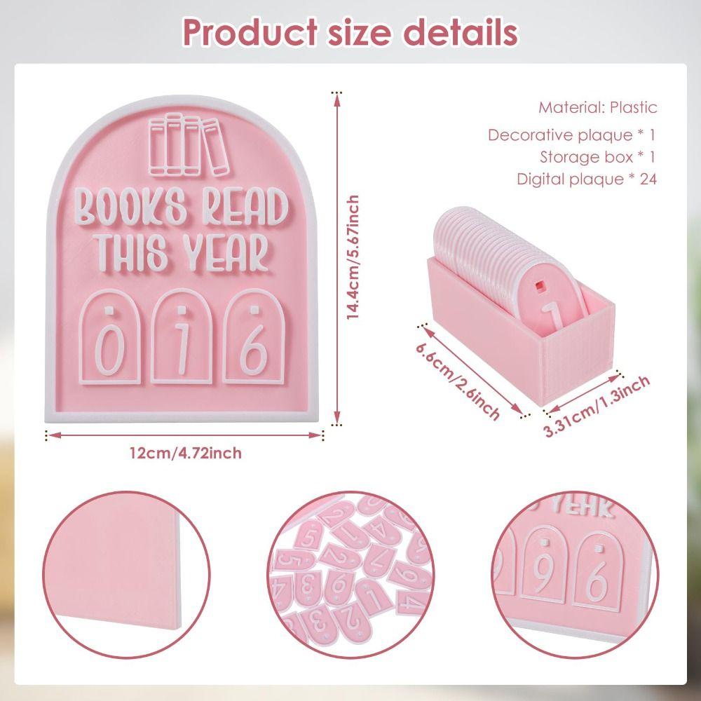 Books Read This Year Book Read Counter Reading Progress Counter Function Reading Challenge DIY Decorative Sign Book Club