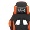 Gaming Chair Black and Orange Synthetic Leather