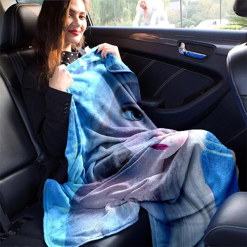 1pc, Elsa Frozen Queen Elsa Blanket Home Decor, Couch Throw, Outdoor Blanket, Gift for Friends, Coverlet Perfect for Bedroom, Living Room,