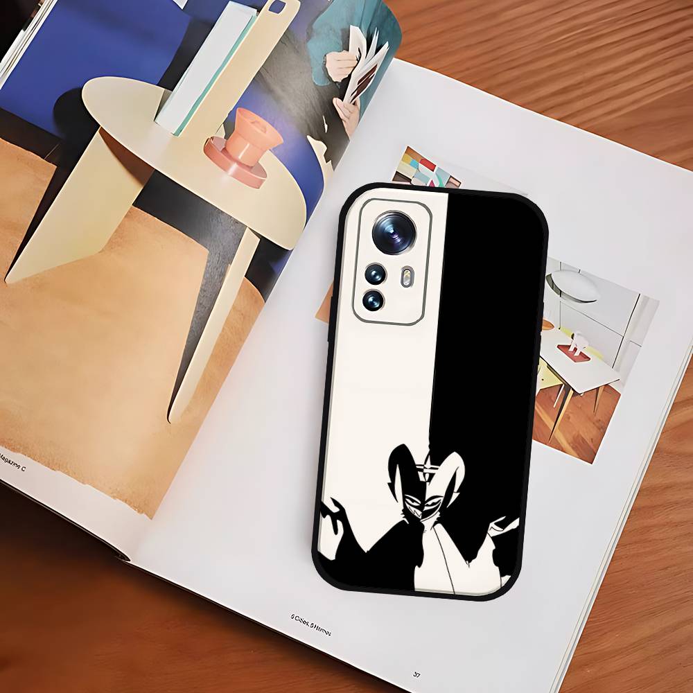 H-Hazbins H-Hotels Black Shockproof Phone Case Snug Fit For Xiaomi 12,11,12S Ultra & Redmi Note 11,10T,9,9A,8Pro,8T,5G