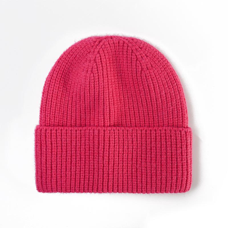 Knitted Hats Men And Women Autumn And Winter Wool Hats, Ear Protectors, Windproof And Warm Hats, Solid Color Light Board Cold Hats