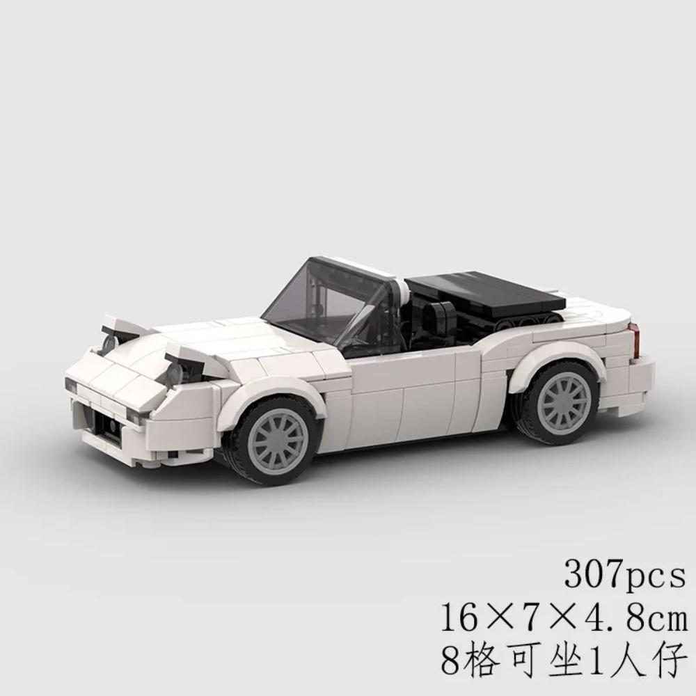 

MOC Кубики Miata NA Серия Гоночный Спортивный Автомобиль Транспортное средство Гонщики Наборы Строительных Блоков Игрушки для Детей