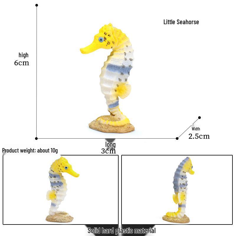 Ocean Crab Simulation Toy Set: Includes Hermit, Swimming, and Three-Spot Plastic Models
