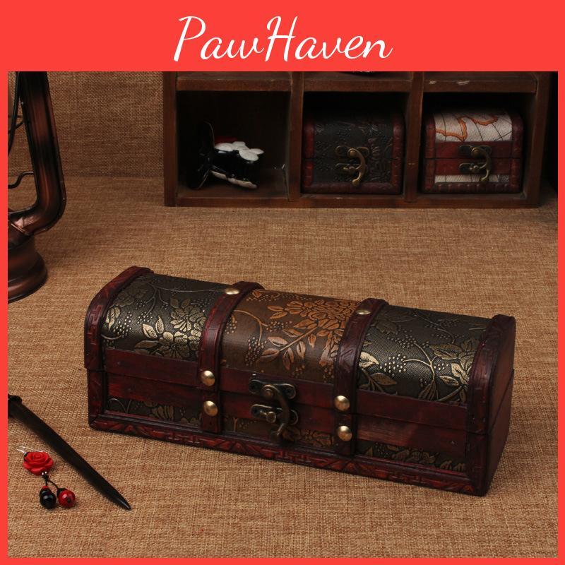 Hairpin Retro Style Storage Box With Artistic Pattern For Home And Decor Office