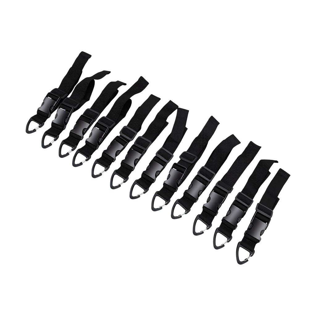 12 Pcs 17 Inch Adjustable Extension Cord Holder Organizer Extension Cord Holder Straps with Triangle Buckles for Garage