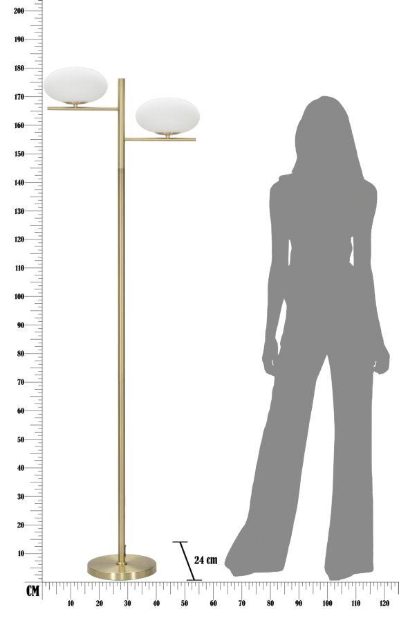 Floor Lamp Oval Glamy Cm 51X24X180