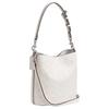Coach Willow 19 Logo Charm Silver Finish Lock Closure Bucket Bag Women Shoulder Bag Chalk-White CW602-LHXUN