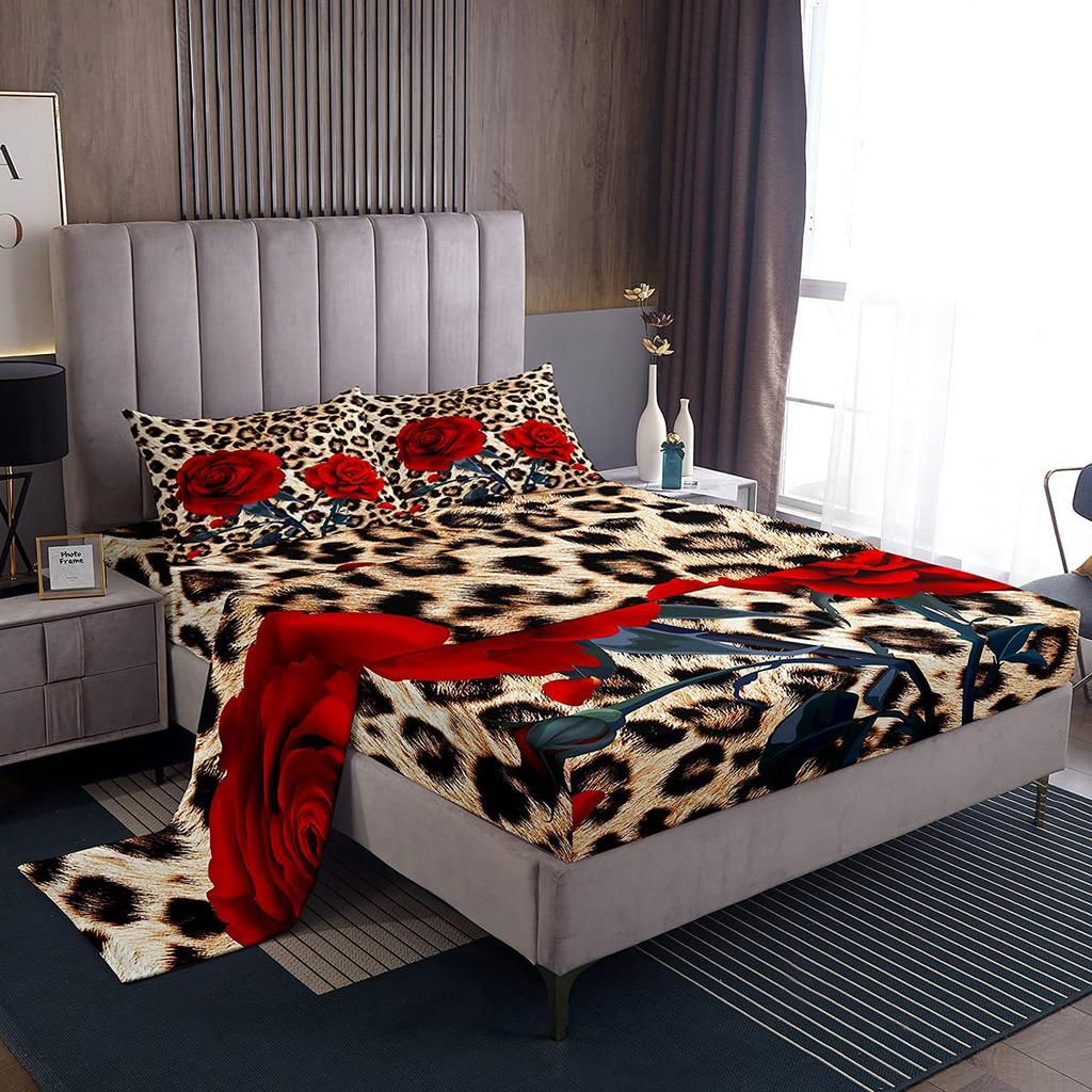 Space Planet Pattern Mattress Four-piece Bedding Set Bedroom Dormitory Bedding Decoration