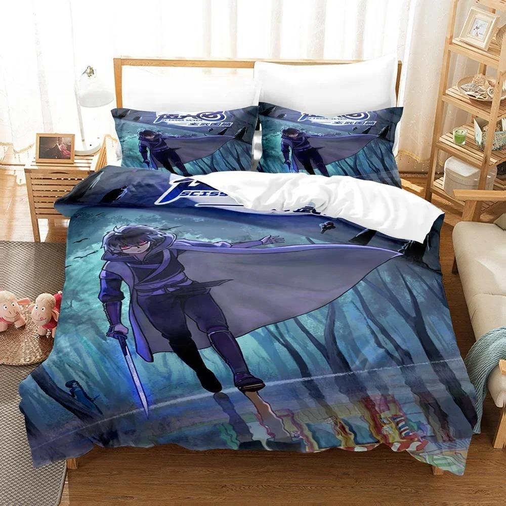 3D Print Anime Scissor Seve Bedding Set Single Twin Full Queen King Size Bed Set Adult Kid Bedroom Duvetcover Sets Home Textiles