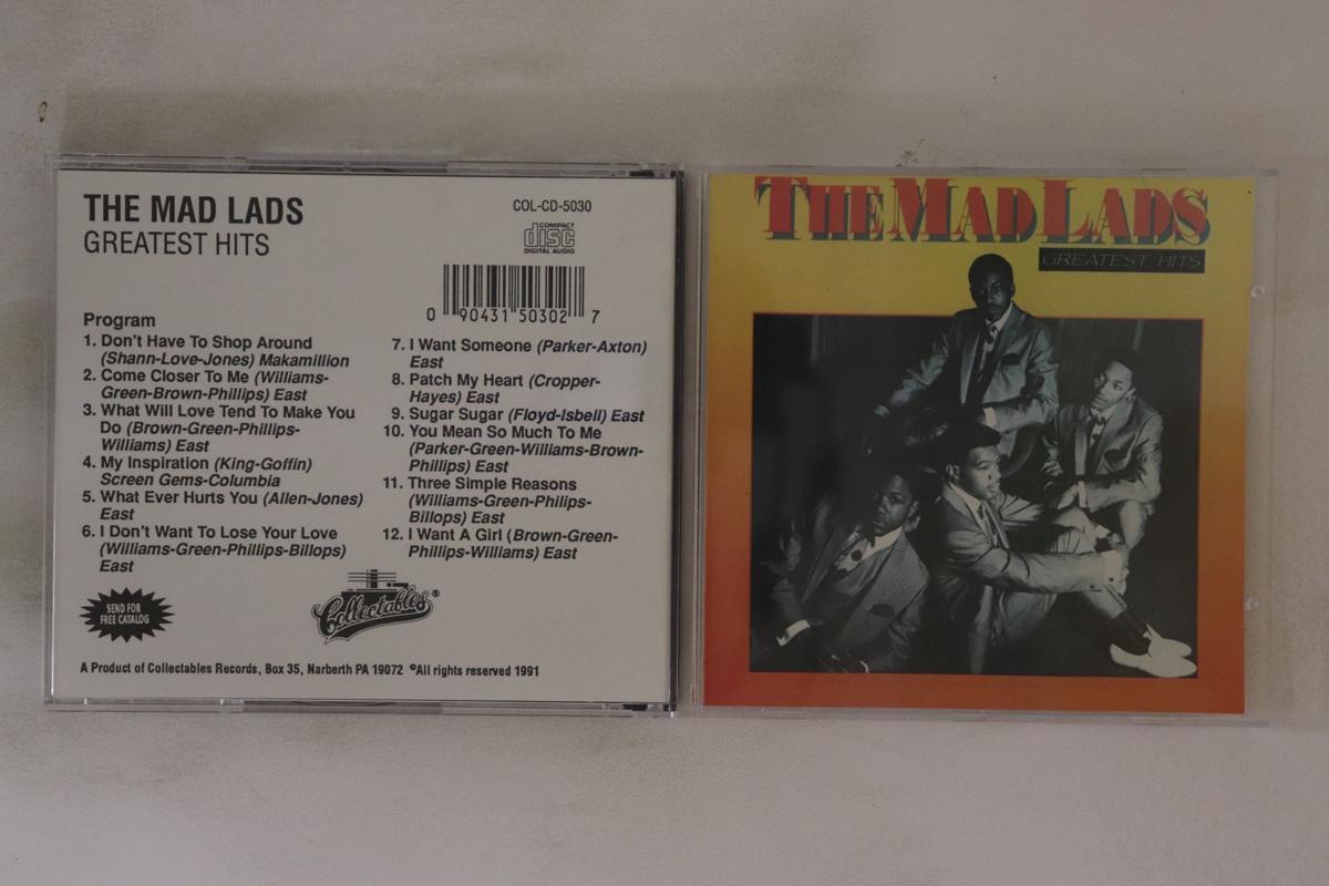

CD MAD LADS - Greatest Hits COLCD5030 Collectables 1991 US Soul/Funk Used