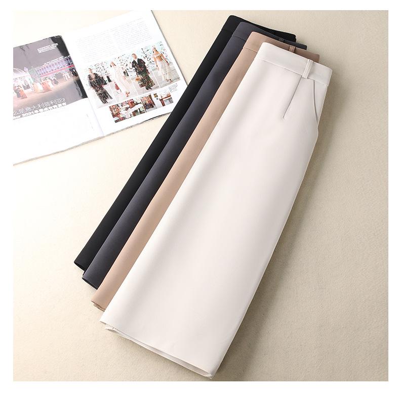 Women's High Waist Slimming Professional Slit Skirt - Autumn/Winter 2025 Fashion