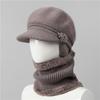 Wool Hat Women's Autumn and Winter Fleece Warm Hat, Ear Protection, Cold Protection, Thickened Knitted Hat