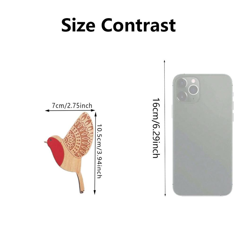 3Pcs Wooden Birds Wall Hanging Decor Nordic Home Decoration Boho Wall Art Room Decors Aesthetic for Living Room Bedroom Gift