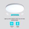 LED Tri-Proof Ceiling Light with Sound, Light, and Motion Sensing for Hallways