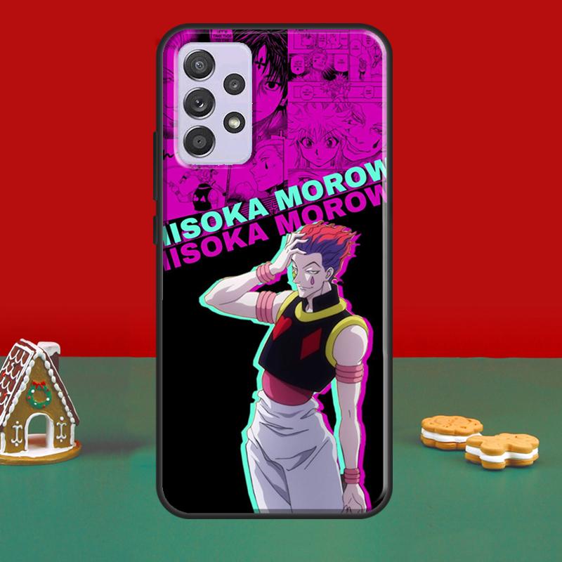 Hunter Anime Hisoka Pouzdro Pro Samsung A52S A12 A32 A42 A52 A72 A51 A71 A31 A11 A40 A50 A70 A21S Kryt Telefonu
