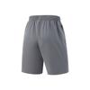 Li Ning Fitness Series Solid Color Mid Waist Drawstring Quick Dry Straight Leg Sports Shorts Men shorts Thunderstorm-Gray AKSV111-20