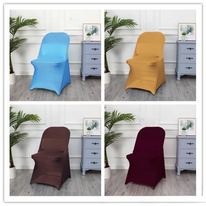 1/2/5 PCS Stretch Spandex Wedding Chair Cover for Weddings Birthdays Parties Events Hotels Banquets