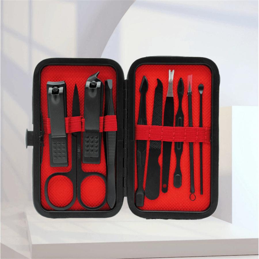 Nagelwerkzeug-Set Edelstahl-Nagelknipser-Set 18-teiliges Set Maniküre-Pflegewerkzeug Maniküre-Set Nagelhautzange Weihnachtsgeschenke
