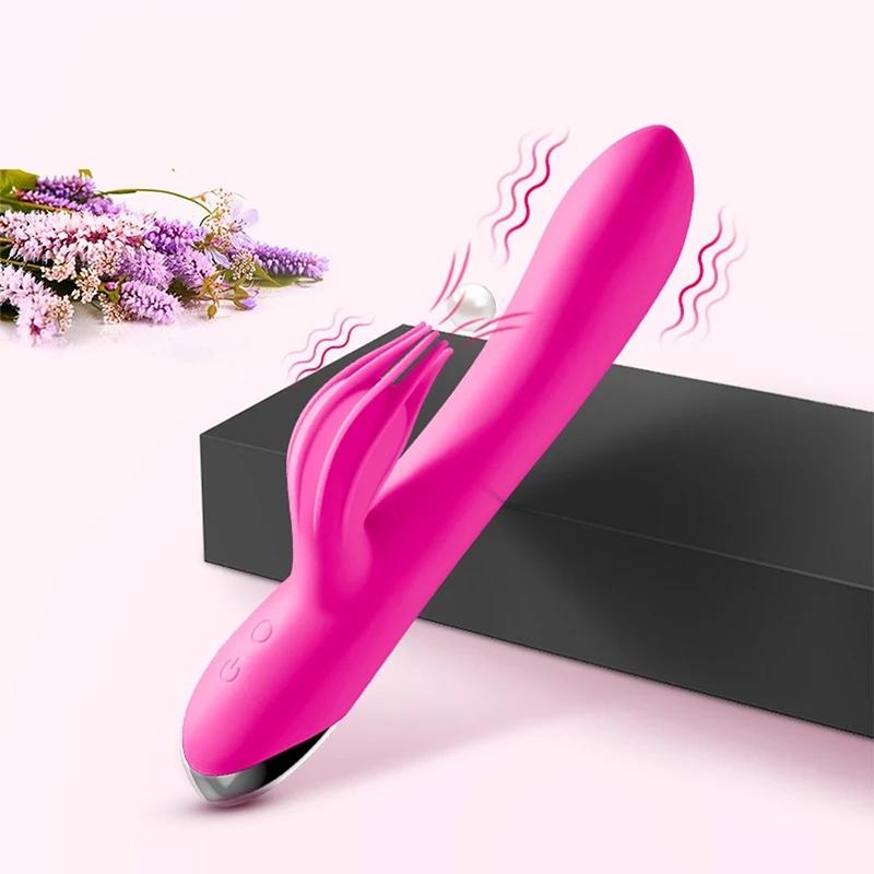 Powerful Rabbit Vibrator for Women G Spot Clitoris Stimulation 10 Speed Dildo Masturbator Rechargeable Sex Toys For Adult 18+