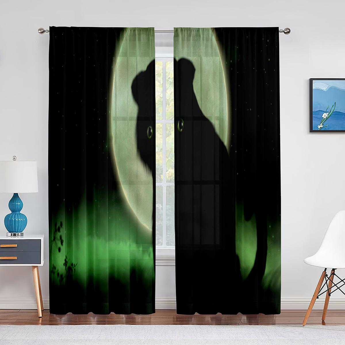 Прозрачная вуаль с милым черным котом — фото 8