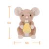 Apricot Lamb Cheese Rat Plush Toy for Kids, Soft and Cute Fluffy Cheese Rat for Girls and Boys, 15cm