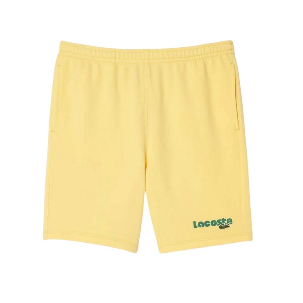Lacoste Mens Fleece Printed Washed Shorts