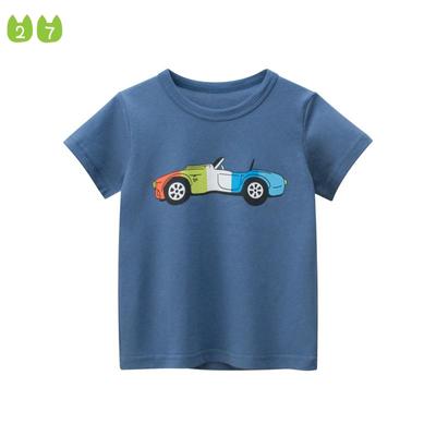 Ny pojke T-shirt sommar barn Tecknad T-shirt babykläder
