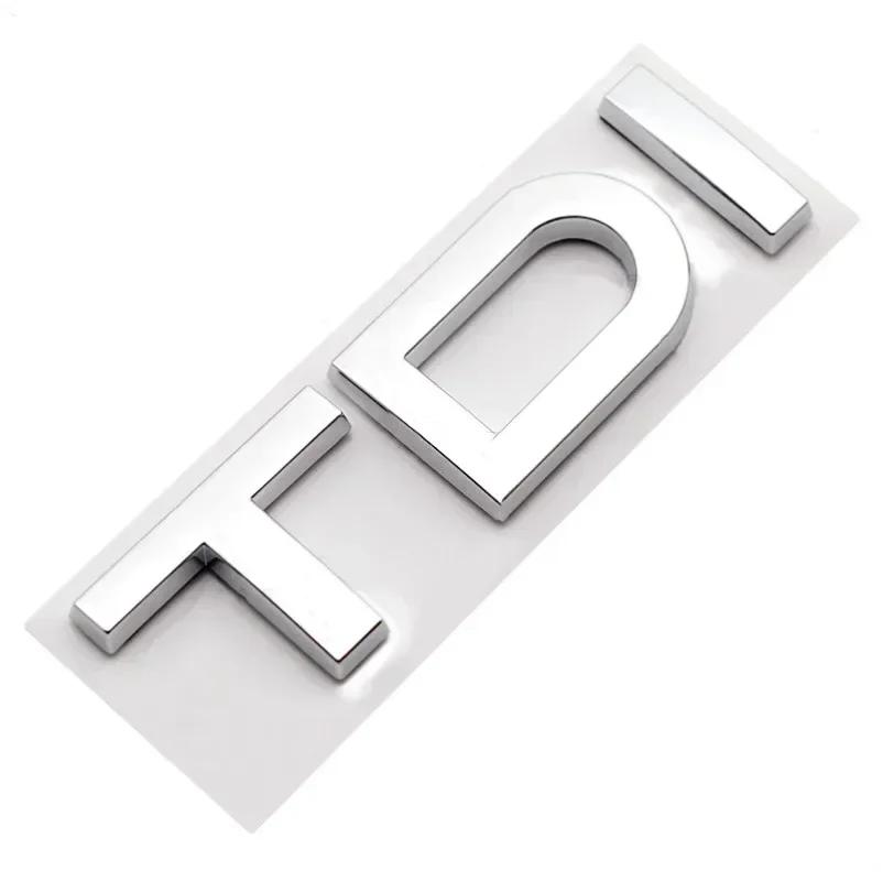 3D ABS TFSI TDI Logo Autoaufkleber Heckkofferraum-Emblem Abzeichen Aufkleber für A3 A4 A5 A6 A7 A8 Q2 Q3 Q5 Q7 Zubehör
