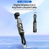 Super Fast Charging 4-In-1 Keychain Data Cable With Smart Digital Display Compatible With All Models