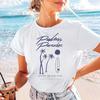Basic Summer Women's Travel Vacation Casual Fashion T-Shirt Short Sleeved Round Neck Street Cute Versatile Cartoon New Top