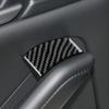 AIRSPEED Carbon Fiber Interior Door Window Lift Decoration Frame Garnish for Mazda 3 Interior with Tape Rear (2019-2025) - Stylish, Stain-Resistant