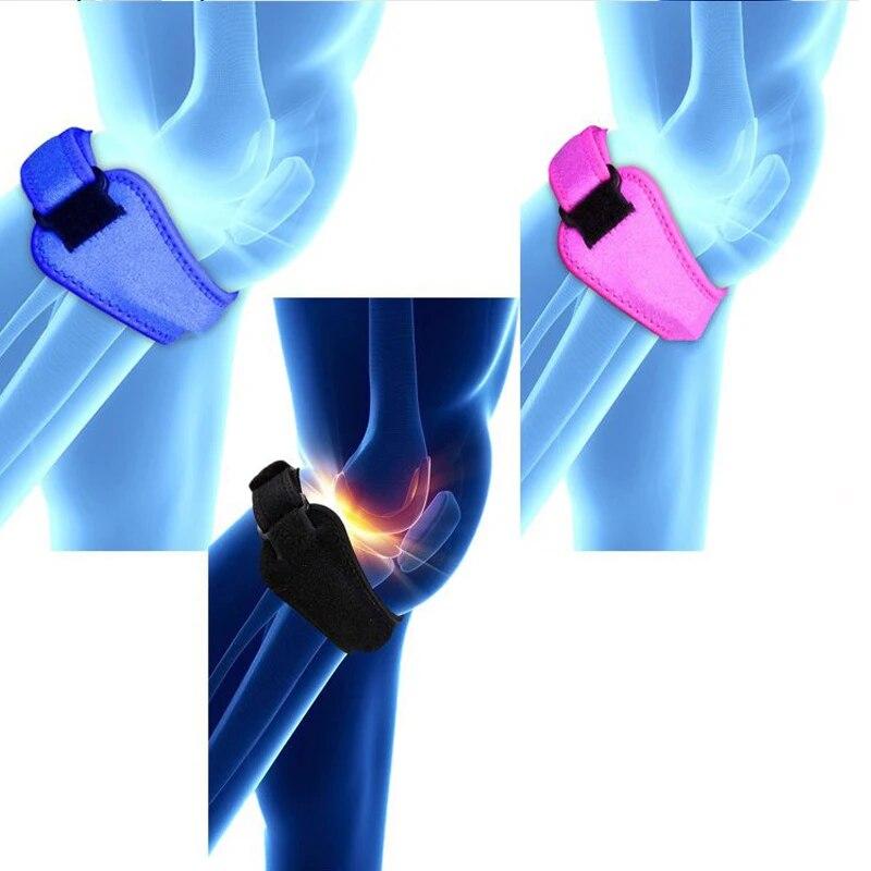 1 Stück Verstellbare Kniestütze Patellasehnen Druckschutz Unterstützung Schieberpolster Kniebandage Badminton Laufen