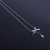 Cupronickel Tassel Bow Necklace for Women - Light Luxury, Simple Design, Versatile Clavicle Chain Gift