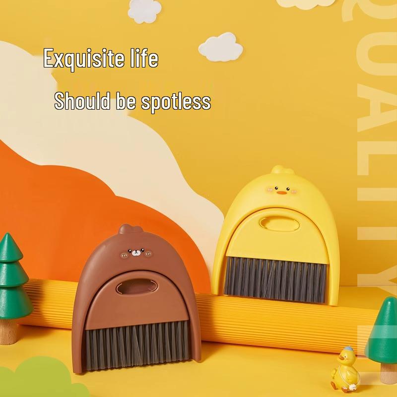 New Arrival: Compact Desktop Broom and Dustpan Set for Dorms and Beds