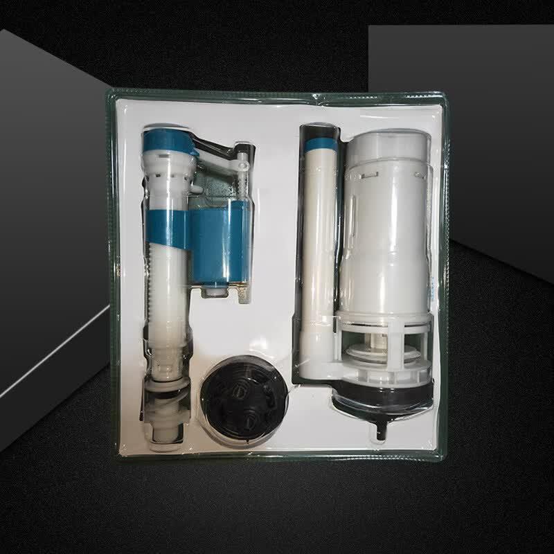 You Shu Toilet Tank Valve and Button 3-Piece Set