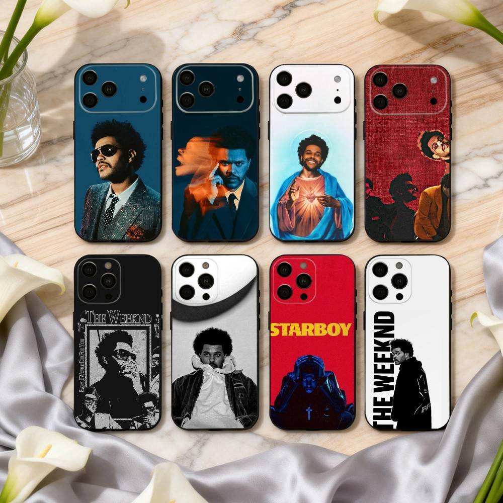 T-The-E Talented W-Weeknd-D Phone Case For iPhone 17,16,15,14,13,12,11 Plus,Pro Max,XS,Soft Silicone Black Cover