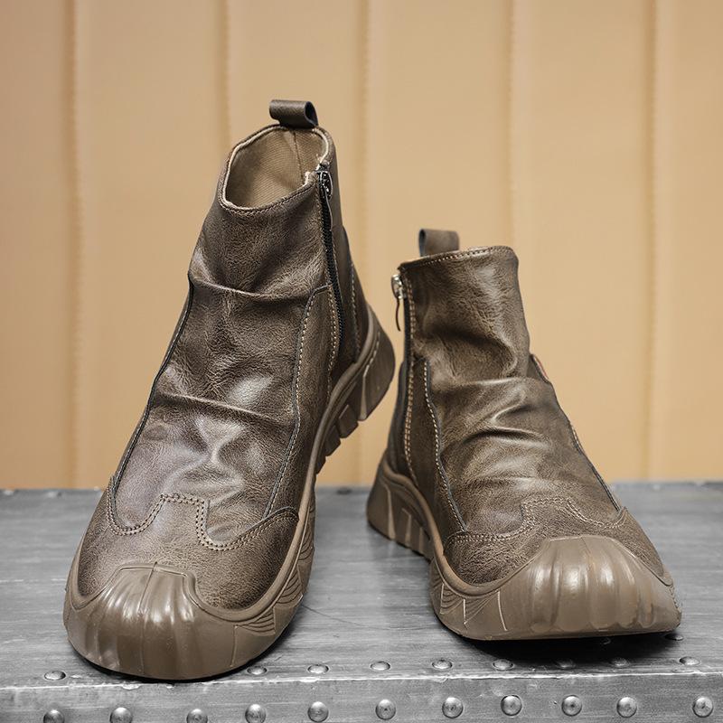 

Ботинки Мартин осень новые мужские высокие модные универсальные рабочие ботинки британские ретро короткие ботинки полусапоги 42
