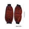 Electric Welding Sleeves Artificial Leather Welder Protective Supplies for Industrial Welding Sleeves with Elastic Cuff