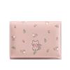INS Style Cute Cat Short Wallet Flowers Pattern PU Leather Coin Purse Tri-fold Mini Wallet Gifts