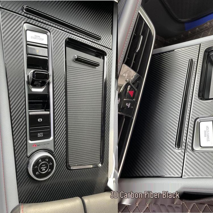 21 Volkswagen Teramont Interior Carbon Fiber Gear Shift Trim Anti-Scratch Sticker