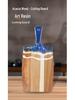 Acacia Wood Cutting Board with Resin Inlay - River Beach Pattern Chopping Board.