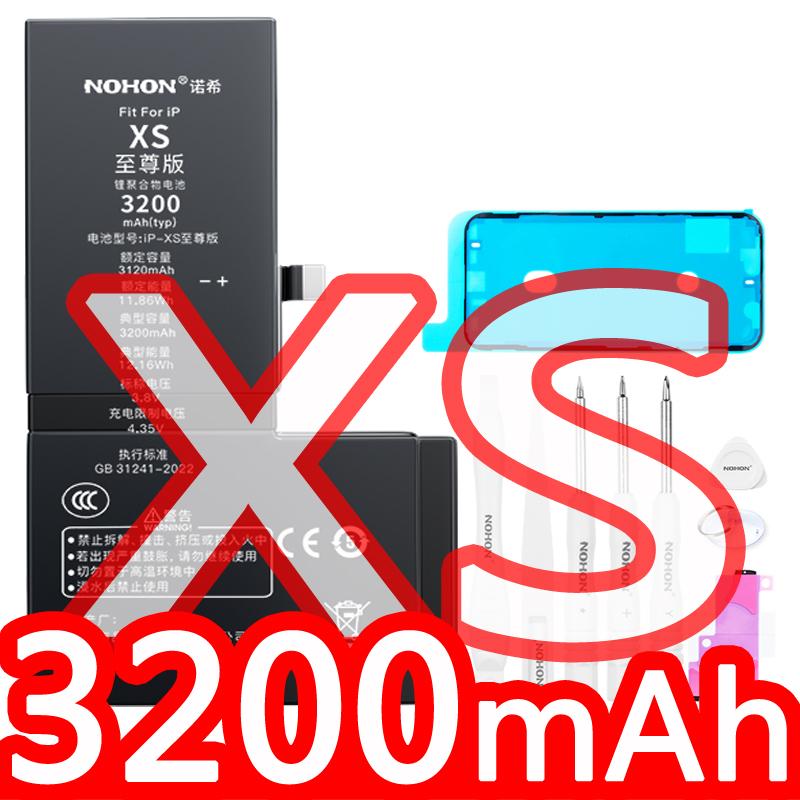 2026 NOHON Phone Battery for iPhone 5S 6 6S 7P 8P X SE2 SE3 XR XS 11 12 13Mini 14P 15PM With Tool for Replacement iPhone Bateria