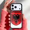 Albanian Flag Eagle Banner Phone Case for iPhone 17 16 15 14 13 Pro Max Back Cover for 12 11 Pro Coque