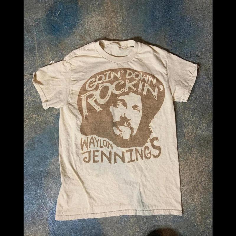 Waylon Jennings 90S Reprint Sand T Shirt S 4Xl S разноцветный