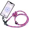 Silicone Case for iPhone 17th, Anti-Scratch Protection with Adjustable Pink Shoulder Strap