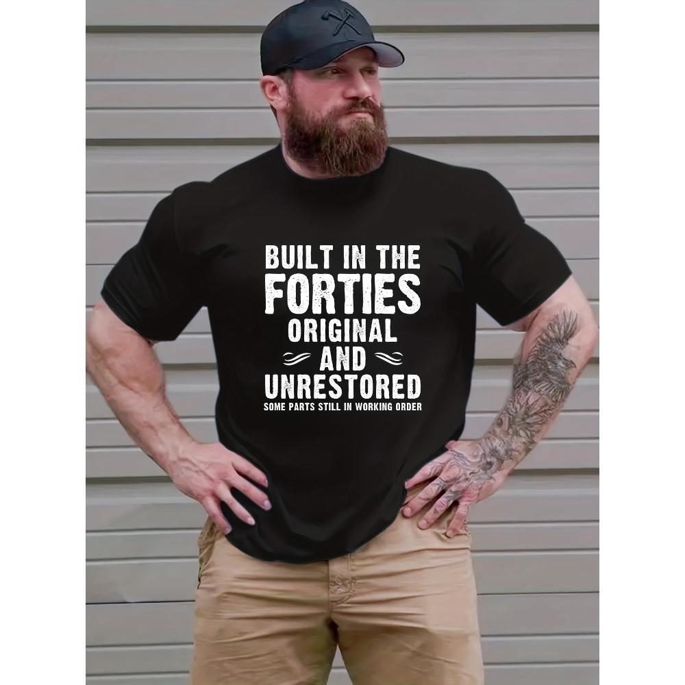 

European Sizes Big & Tall Plus Size Graphic Tees - Casual Loose Fit Round Neck Short Sleeve T-Shirts for Spring Summer XXXXXL чорний
